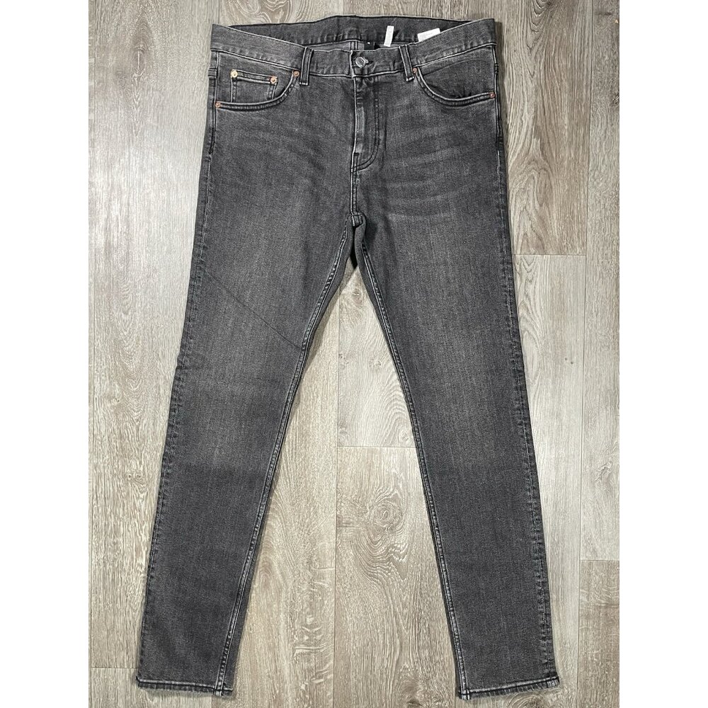 Weekday Friday Stretch 5-Pocket Slim Fit Gray Jeans - Men Size 34 X 32